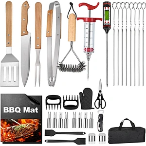 35pcs BBQ Accessories Stainless Steel Grill Utensils Set BBQ Grilling Tool Set